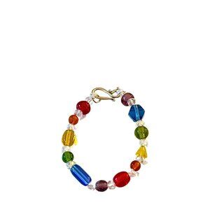 Glass Colorful Bead Bracelet